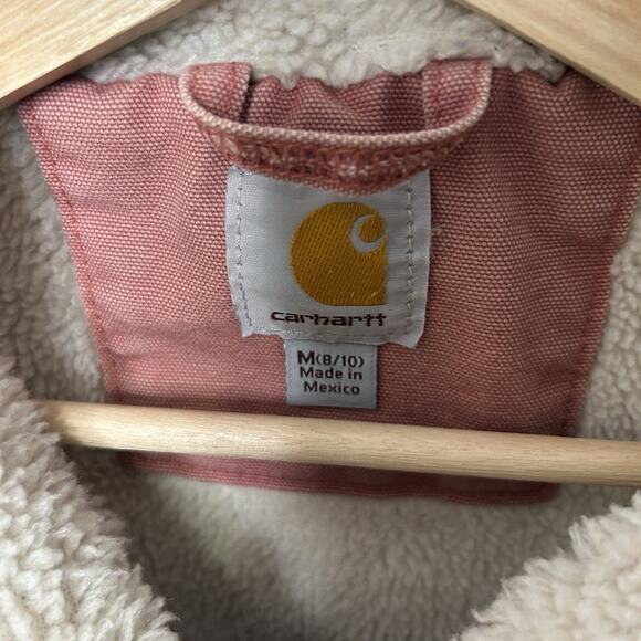 Y2K Carhartt Wildwood Sherpa-Lined Vest “Pink Rose” 102253 - Picture 6 of 9